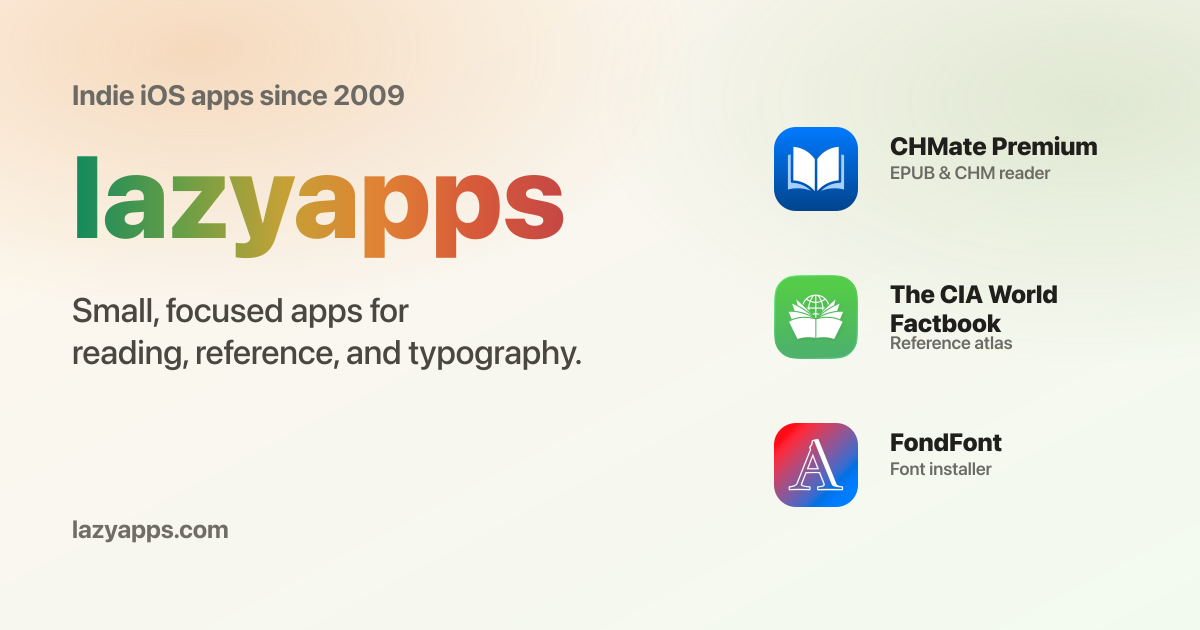 The lazyapps app catalog